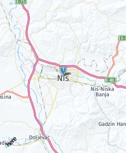 Serbia on map