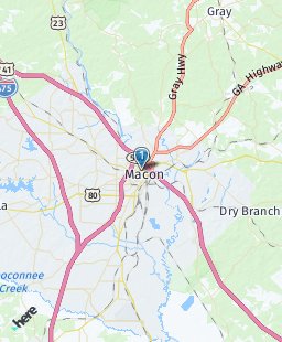 USA on map