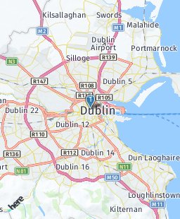 Ireland on map