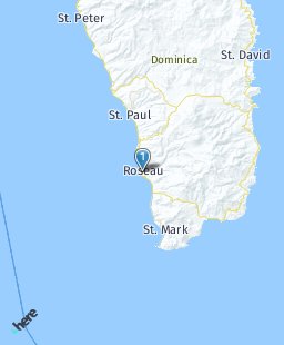 Dominica on map