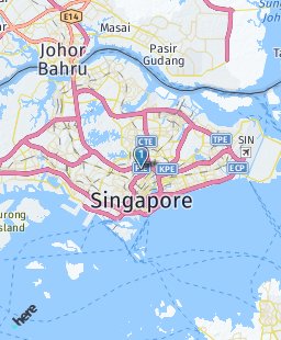 Singapore on map