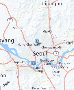 South Korea on map