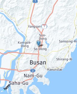 South Korea on map