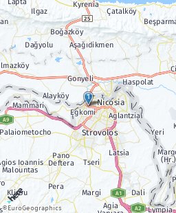 Cyprus on map