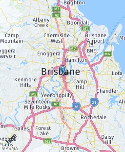 Australia on map