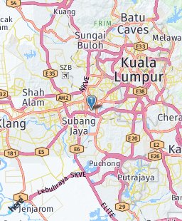 Malaysia on map