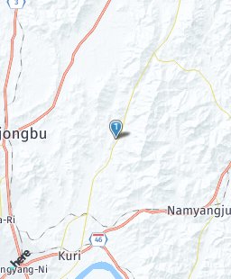 South Korea on map