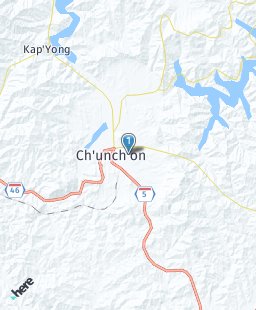 South Korea on map