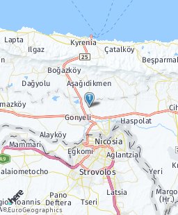 Cyprus on map