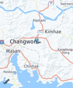 South Korea on map