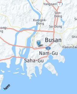 South Korea on map
