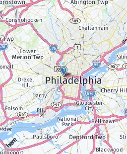 USA on map