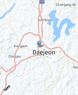South Korea on map