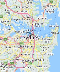 Australia on map