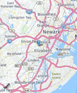 USA on map