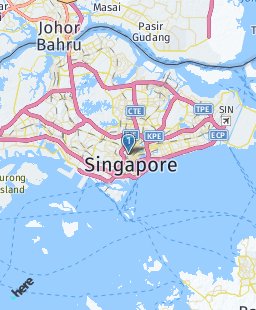 Singapore on map