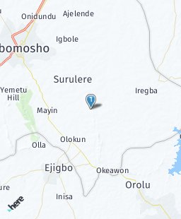 Nigeria on map