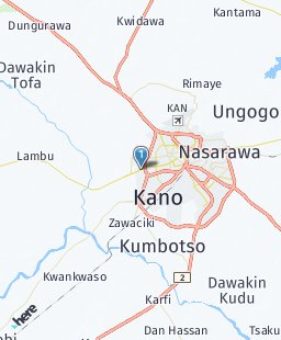 Nigeria on map