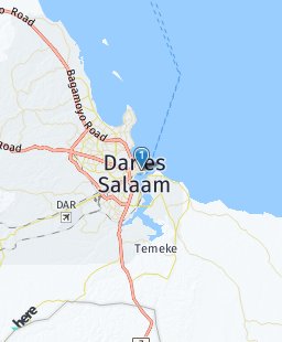 Tanzania on map