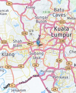 Malaysia on map