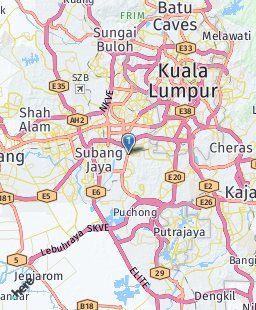 Malaysia on map