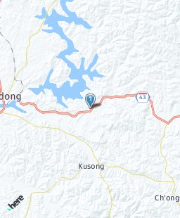 South Korea on map