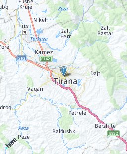 Albania on map