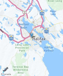Canada on map