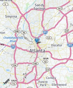 USA on map