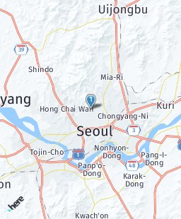 South Korea on map