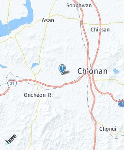 South Korea on map