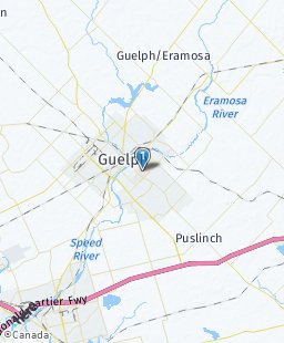 Canada on map