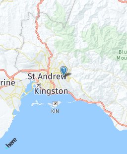 Jamaica on map