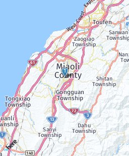 Taiwan on map