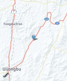 South Korea on map