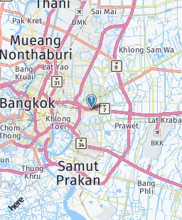 Thailand on map