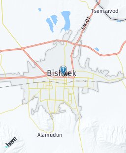 Kyrgyzstan on map