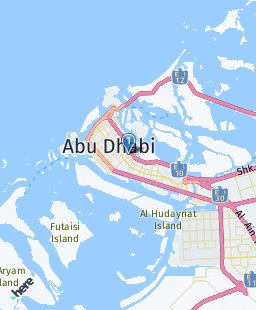 United Arab Emirates on map