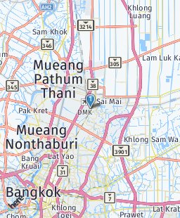 Thailand on map
