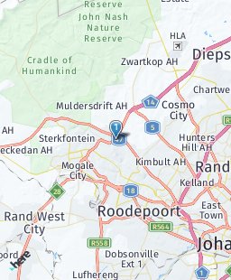South Africa on map