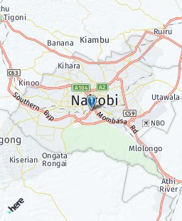 Kenya on map