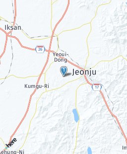 South Korea on map