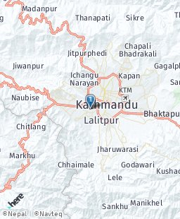 Nepal on map