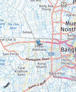 Thailand on map