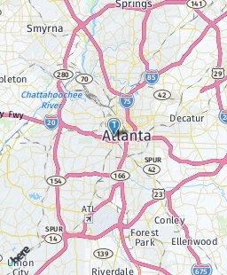 USA on map