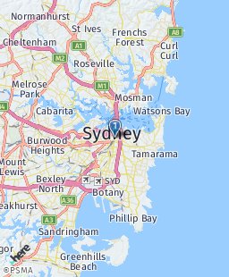 Australia on map