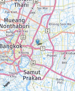 Thailand on map
