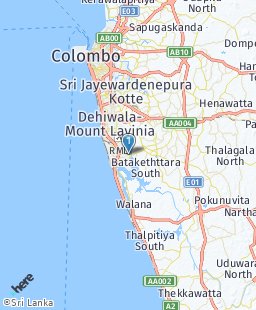 Sri Lanka on map