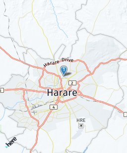 Zimbabwe on map