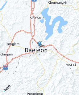 South Korea on map